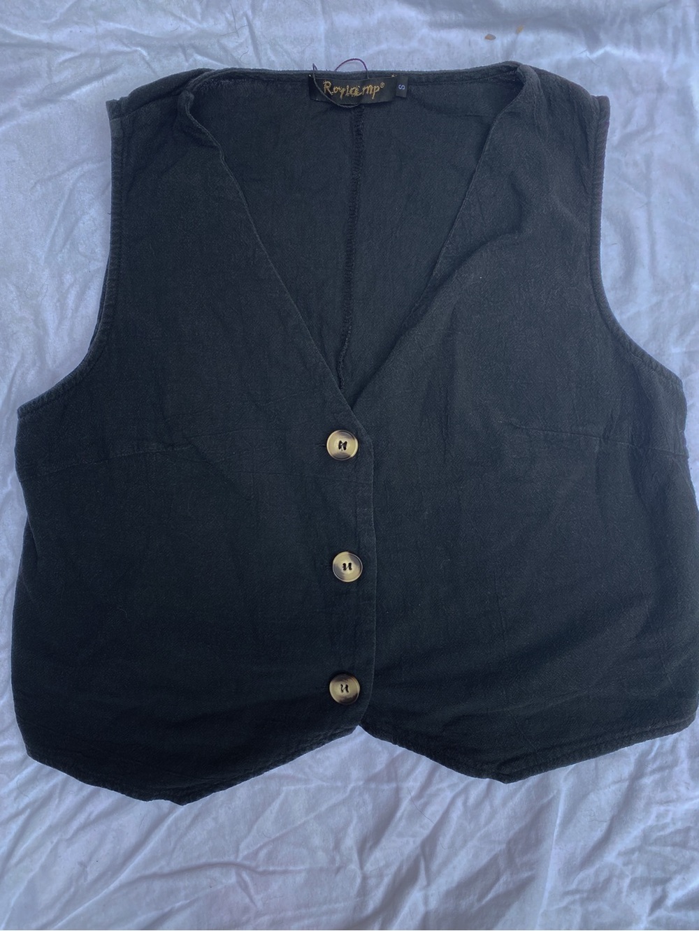 Black Denim Vest